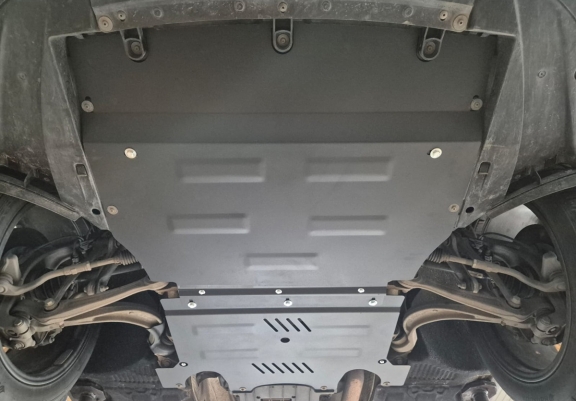 Acél motor, hűtő védőlemez Porsche Macan