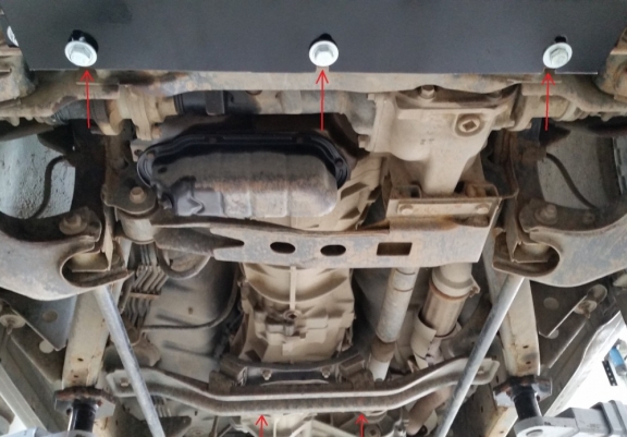 Acél kapcsolószekrény védőlemez Nissan Pick Up