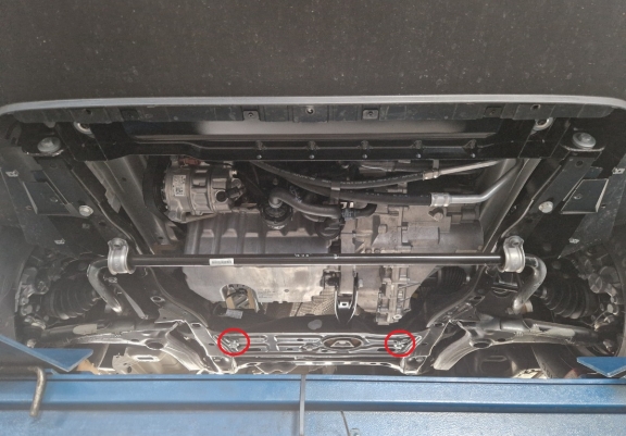 Alumínium  motor, kapcsolószekrény, hűtő védőlemez MAN Tge