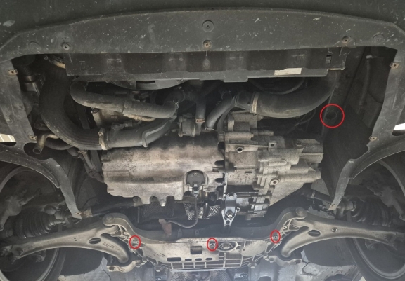 Acél motor, sebbeségváltó, hütő, első lökhárító védőlemez Seat Alhambra - Webasto