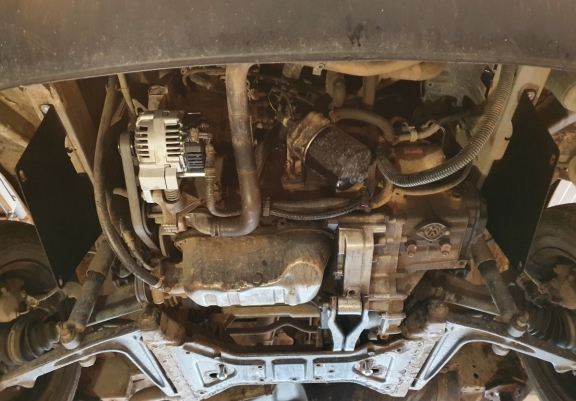 Acél motor, kapcsolószekrény védőlemez VW Transporter T4
