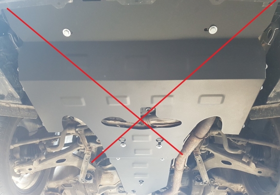 Acél manuális kapcsolószekrény védőlemez Subaru Forester 4