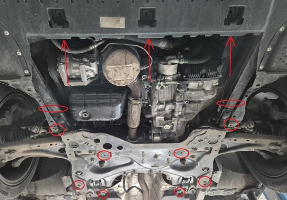 Acél motor,váltó, hűtő védőlemez Citroen c4