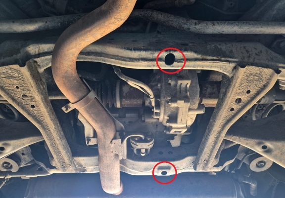 Acél hátsó differenciálmű védőlemez Nissan X Trail