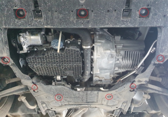 Aluminium motor, kapcsolószekrény védőlemez Opel Vivaro