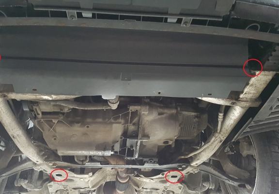 Acél motor, kapcsolószekrény, hűtő védőlemez Peugeot 407