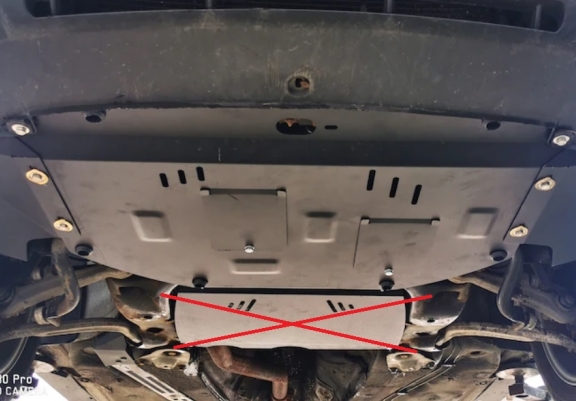 Acél motor, hűtő védőlemez Audi A4 B5