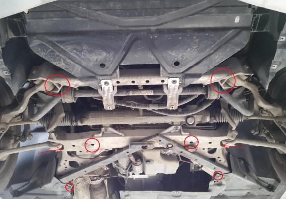 Acél motorvédőlemez BMW Seria 3 E90/91