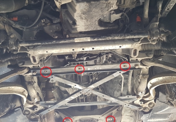 Acél kapcsolószekrény védőlemez Audi A4 4 B8 All Road