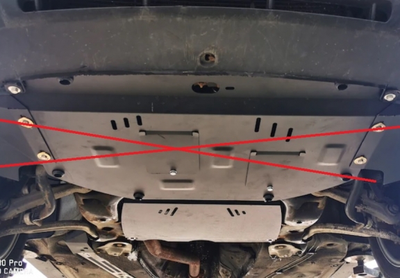 Acél kapcsolószekrény védőlemez Skoda Superb -