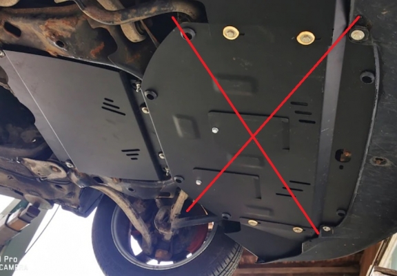 Acél kapcsolószekrény védőlemez Skoda Superb -