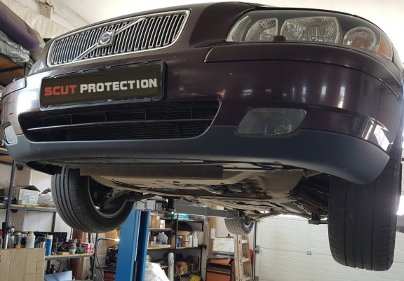 Acél motor, kapcsolószekrény, hűtő védőlemez Volvo V70