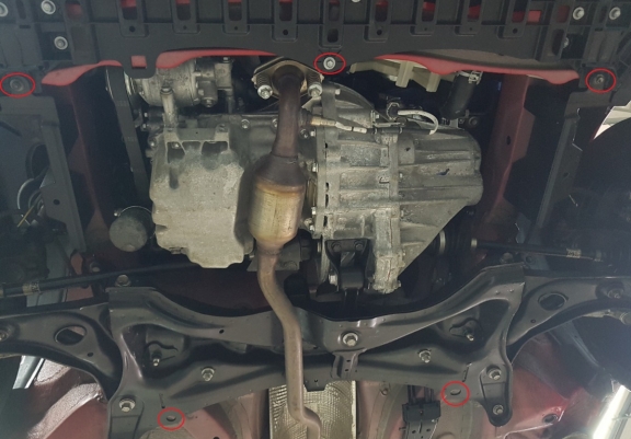 Acél motor, kapcsolószekrény, hűtő védőlemez Peugeot 108