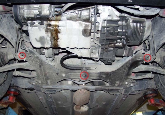 Acél motor, sebességváltó, hűtő, első lökhárító védőlemez Peugeot 406