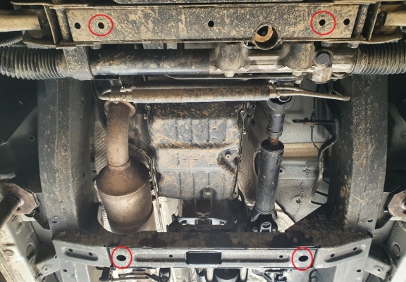 Acél kapcsolószekrény védőlemez Ssangyong Musso Grand