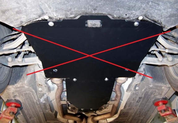 Acél kapcsolószekrény védőlemez Mercedes E-Clasee W211