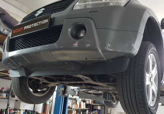 Acél kapcsolószekrény, osztómű védőlemez Suzuki Grand Vitara 2