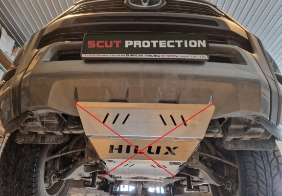 Alumínium kapcsolószekrény védőlemez Toyota Hilux Invincible