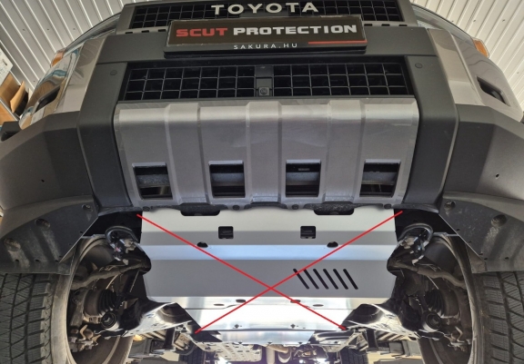 Alumínium kapcsolószekrény védőlemez Toyota Land Cruiser 250