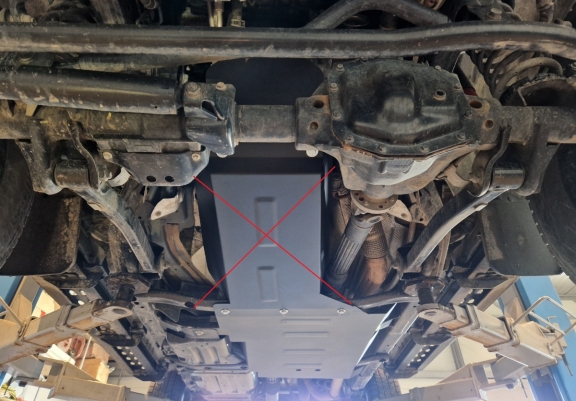 Acél kapcsolószekrény védőlemez Jeep Wrangler