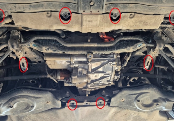 hátsó villanymotor pajzs Tesla Model Y AWD