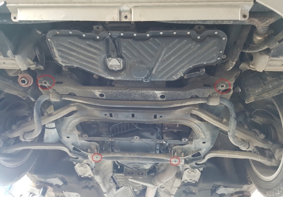 Acél motor, sebességváltó, hűtő, első lökhárító védőlemez Audi A8