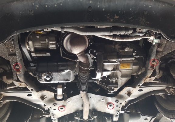 Acél motor, kapcsolószekrény védőlemez Mini Cooper R56