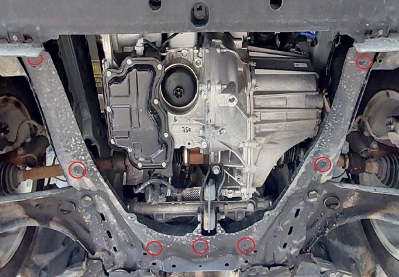 Acél motor, kapcsolószekrény védőlemez Dacia Jogger