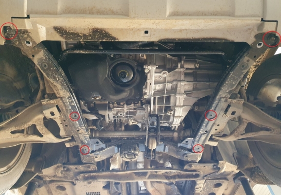 Alumínium motor, sebességváltó, hűtő, első lökhárító védőlemez Dacia Duster