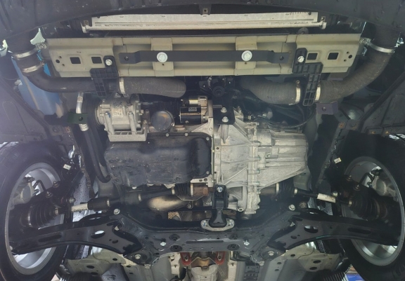 Acél motor, kapcsolószekrény, hűtő védőlemez Baic Beijing X35