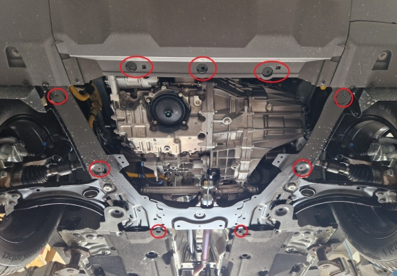 Acél motor, kapcsolószekrény védőlemez Dacia Duster - 4x4