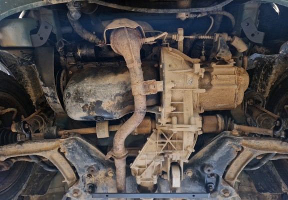 Acél motor, sebességváltó, hűtő, első lökhárító védőlemez Fiat Panda 4x4