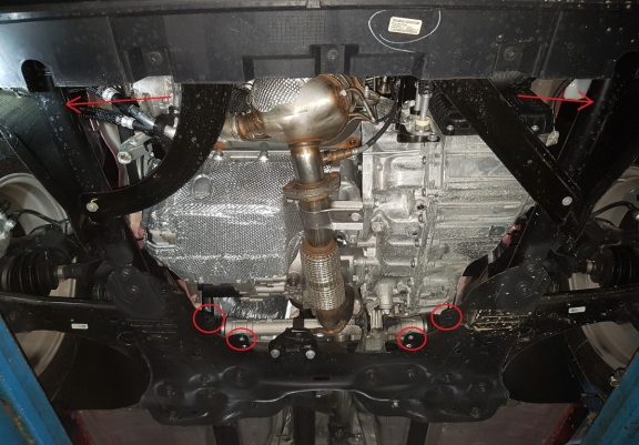 Acél motor, sebességváltó, hűtő, első lökhárító védőlemez Jeep Compass