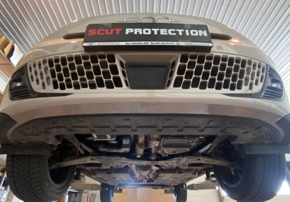 Acél motor, sebességváltó, hűtő védőlemez Fiat 600