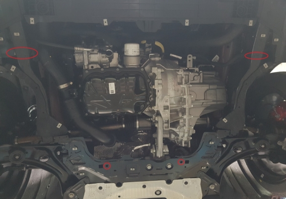 Acél motor, sebességváltó, hűtő, első lökhárító védőlemez Ford Focus 4