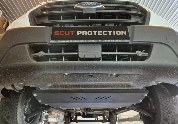 Acél motor, sebességváltó, hűtő, első lökhárító védőlemez Ford Transit Custom