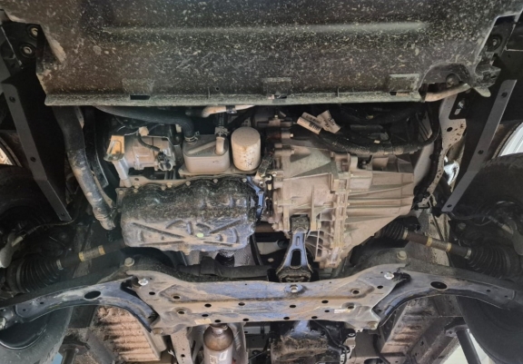 Acél motor, sebességváltó, hűtő, első lökhárító védőlemez Ford Transit Custom