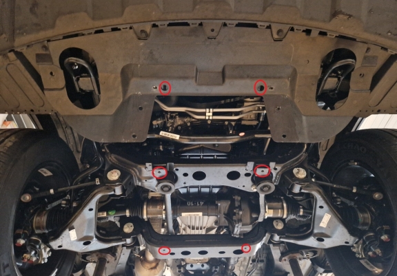 Acél motor, hűtő védőlemez Jac T8