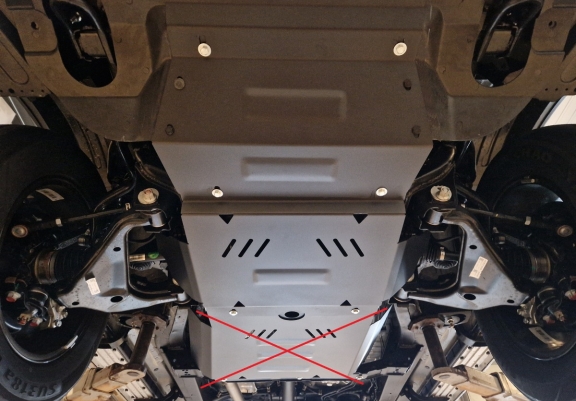 Acél motor, hűtő védőlemez Jac T8