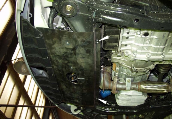 Acél motor, sebességváltó, hűtő, első lökhárító védőlemez Hyundai Coupé Gk