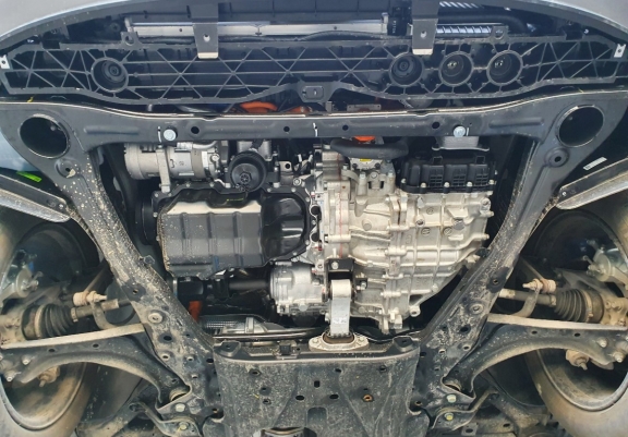 Acél motor, sebességváltó, hűtő, első lökhárító védőlemez Kia Sportage