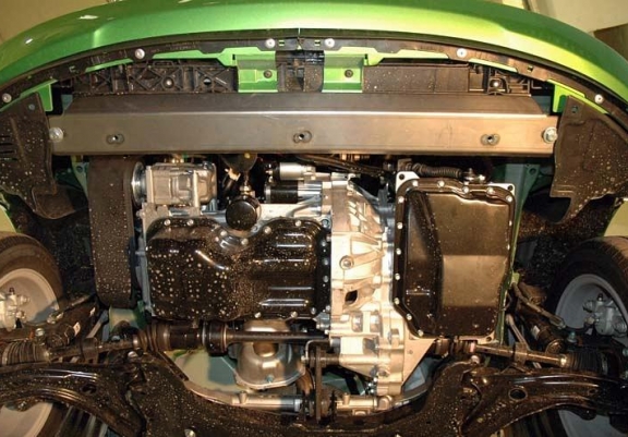 Acél motor, sebességváltó, hűtő, első lökhárító védőlemez Mazda 2