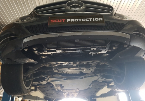 Acél motor, hűtő védőlemez Mercedes E-Classe W212