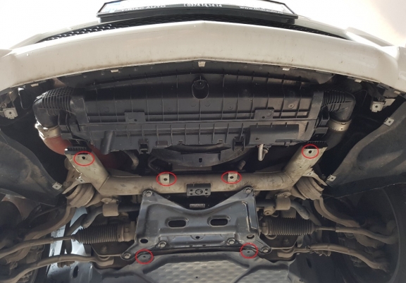 Acél motor, hűtő védőlemez Mercedes E-Classe W212