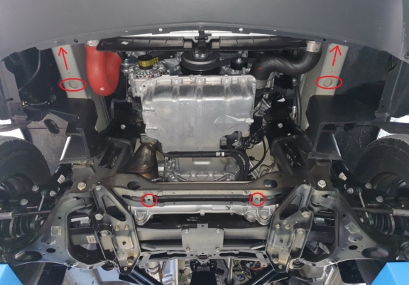 Acél motor, hűtő védőlemez Mercedes Sprinter 4x4