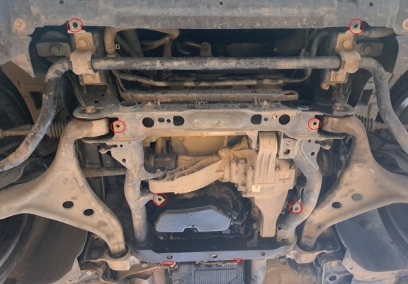 Acél motor, kapcsolószekrény védőlemez Mercedes ML W166