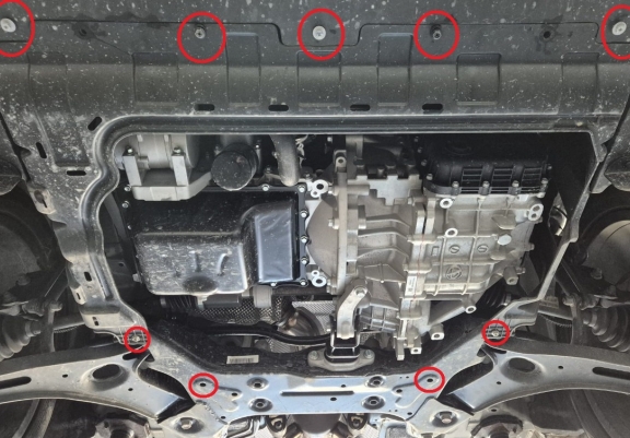 Acél motor, hütő védőlemez Dfsk Fengon 600