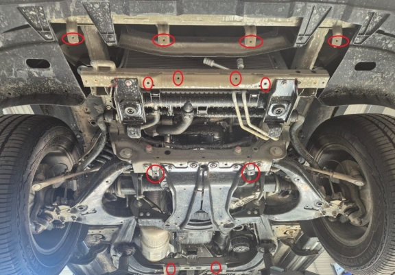 Acél motor-, hűtő védőlemez Maxus T60 Max