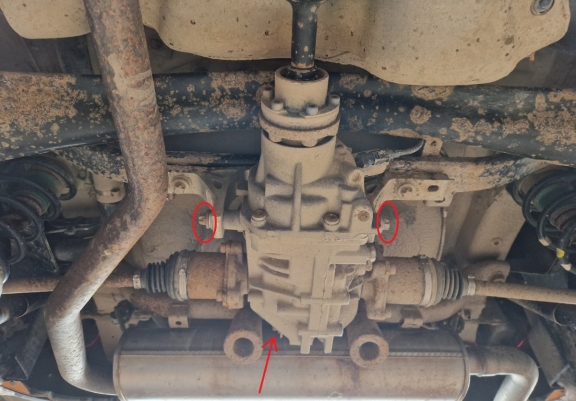 Acél hátsó differenciálmű védőlemez - RWD Fiat Panda 4x4