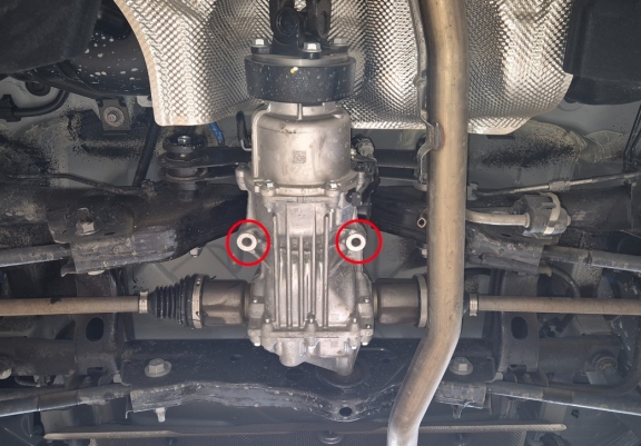 Acél hátsó differenciálmű védőlemez - Dacia Duster 4x4